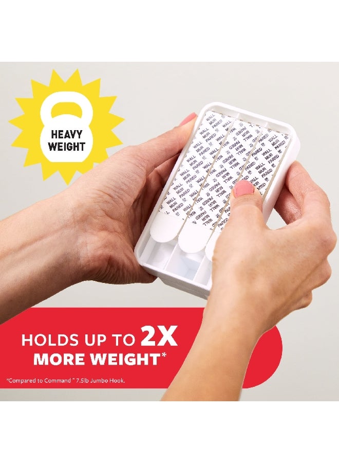 كوماند 17011-ES خطاف تعليق بلاستيكي لا يسبب التلف ذاتي الالتصاق أبيض اكس لارج - Image 3